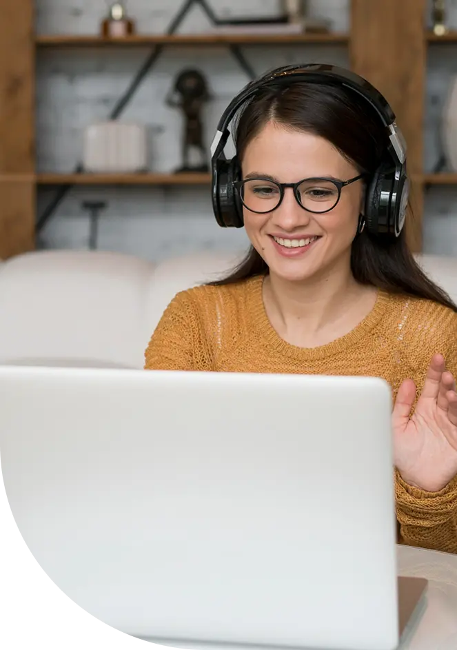 An expert joining a proctored exam session from a home desk